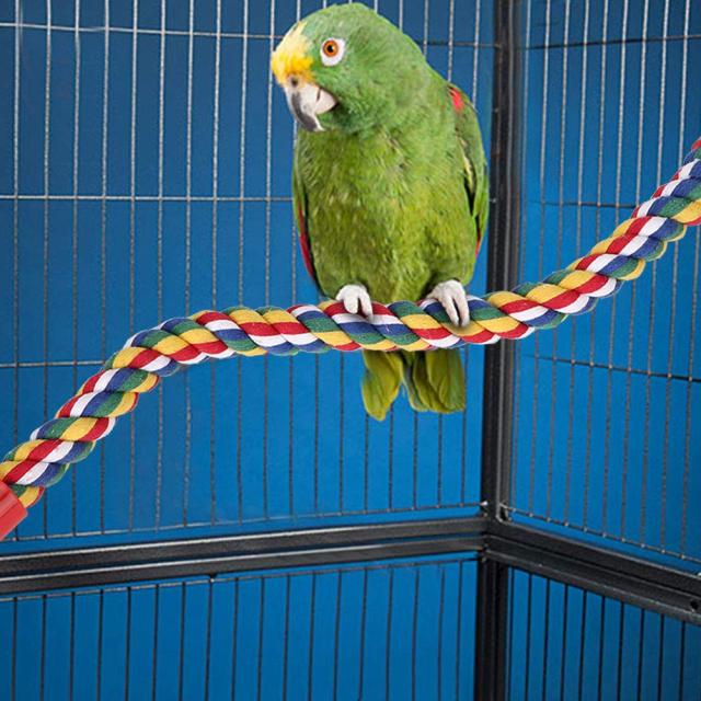 鳥用止まり木 鳥用ロープ インコ ロープパーチ インコ おもちゃ 布製