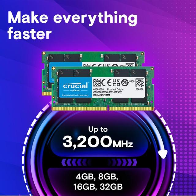 Crucial ノートPC用増設メモリ 32GB(16GBx2枚) DDR4 3200MT/s(PC4
