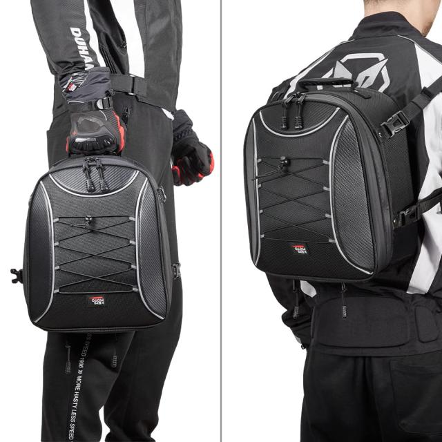 KEMIMOTO バイク用 シートバッグ 拡張機能あり 22-30L ヘルメット