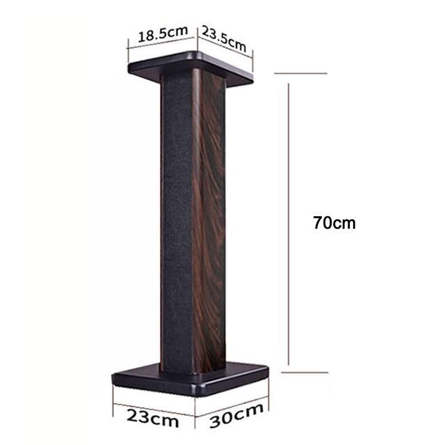 BQKOZFIN スピーカースタンド 高さ70cm スピーカー 台 木製 2台1組 天板18.5×23.5cm 耐荷重50kg