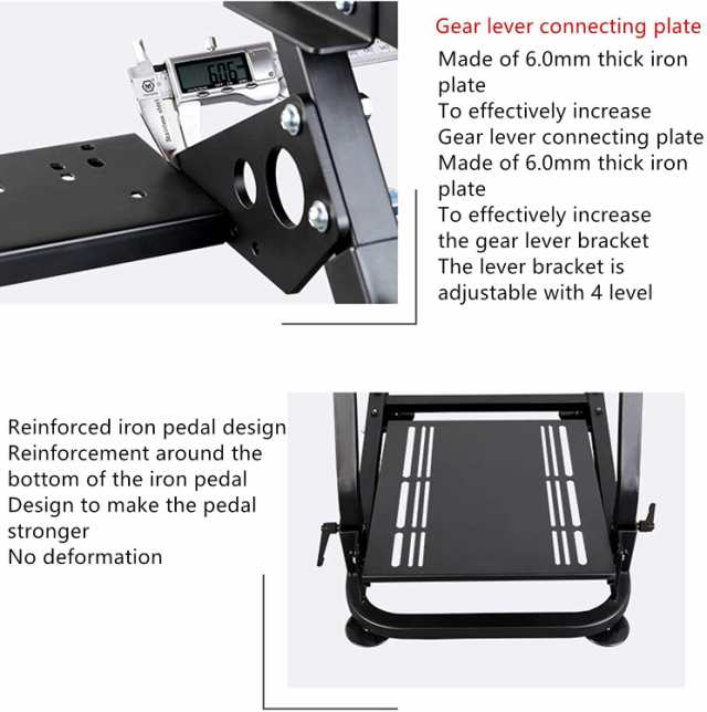 Dshot updated Racing Wheel Stand (拡張版) レーシングホイールスタンド ギアシフター用マウント セット ロジクール  G25 G27 G29 G920 Tの通販はau PAY マーケット - Litlulu Meena | au PAY マーケット－通販サイト