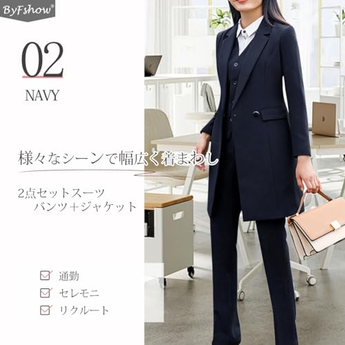 ByFshow] パンツスーツ レディース 洋服 スーツ セット 長袖 レジャー