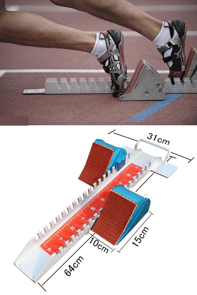 スターティングブロック 陸上競技 短距離 64*31*13cmスターティングブロックスタンダード スーパー 陸上競技 トラック競技 スタートブロ_2