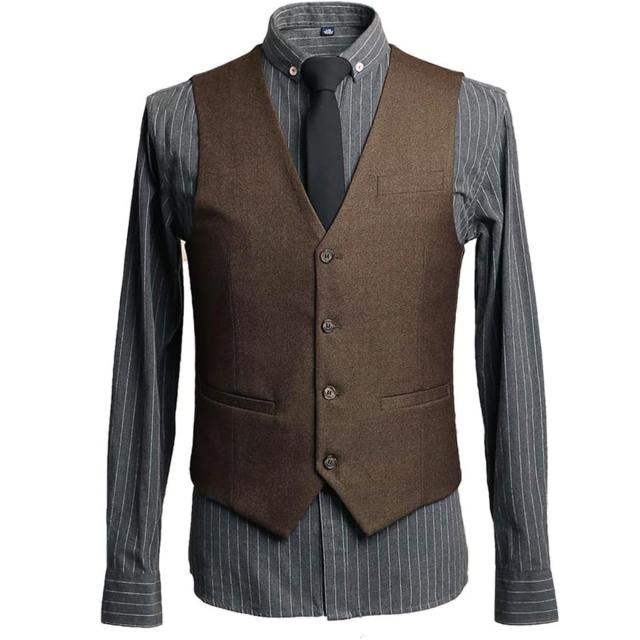 YFFUSHI] スーツ メンス スリーピース チェック S-6XL 6柄 ビジネス スーツ