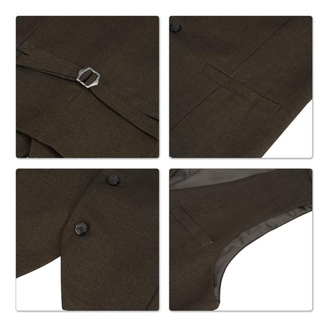 YFFUSHI] スーツ メンズ 3点セット ジャケット スラックス ベスト