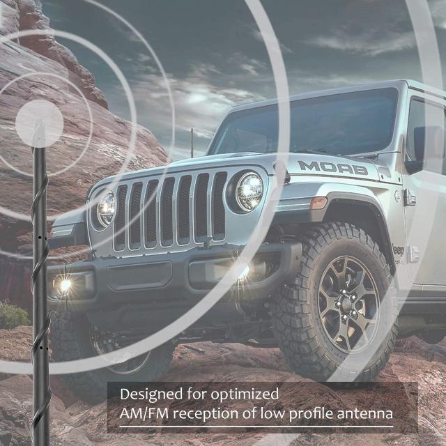 KSaAuto ショートアンテナ 2007-2023 ジープラングラーJK JL JKU