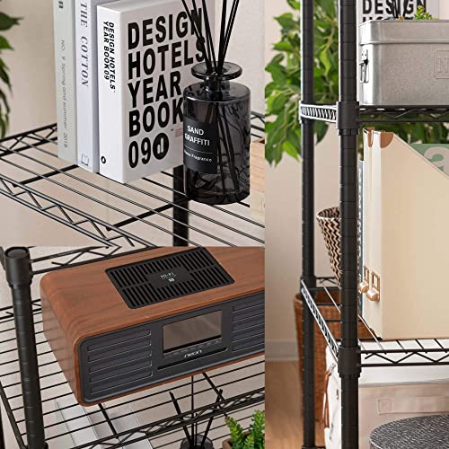 ドウシシャ ルミナス ノワール ラック 5段 幅110 奥行40 スチール