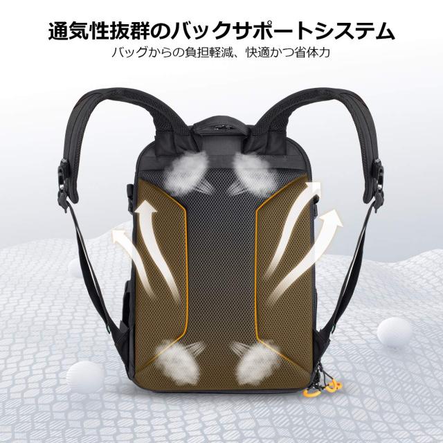 [TARION] PBL カメラバッグ サイドアクセス 一眼レフカメラパック 大容量 14.6L 小物収納 カメラリュック バックパック 撥水加工 盗難防