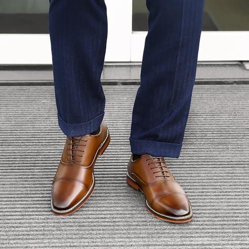 [フォクスセンス] 革靴 メンズ ビジネスシューズ  高級紳士靴 本革 軽量・防水 高級レザー ブラウン 24.0cm C9010-02