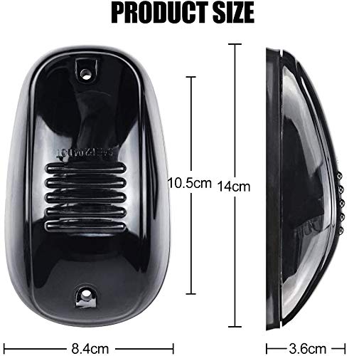 X-STYLE ルーフライト 12V スモークカバー LEDキャブルーフトップ トラック用 マーカー ランニングライトトラック スモークレンズ アンバ
