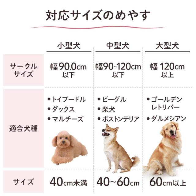 アイリスオーヤマ システムサークルトレー付き STS-1200T ホワイト 中型犬用 幅113×奥行79×高さ65.5cm