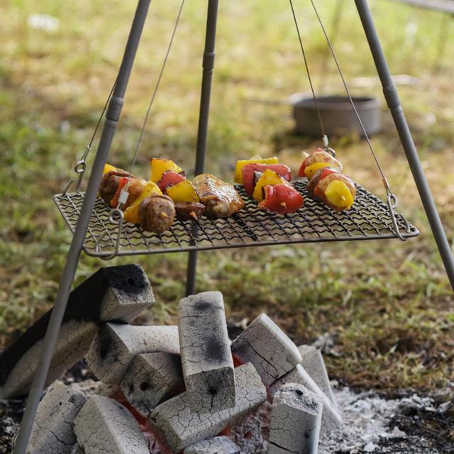Boundless Voyage チタン焼き網 ソロキャンプ 極軽 ファイアグリル BBQ
