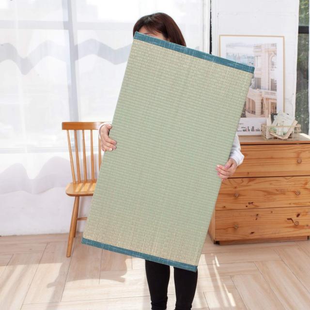 MustMat 折りたためるユニット畳 い草 マットレス ４つ折り ユニット畳 置き畳 布団 抗菌 防臭 防カビ90x200x3.5cm ユニット畳 1畳 大きめ 100×200cm （涼） 置き畳 折りたため