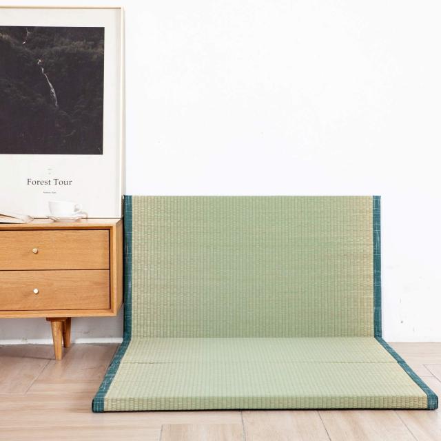 MustMat 折りたためるユニット畳 い草 マットレス ４つ折り ユニット畳 置き畳 布団 抗菌 防臭 防カビ90x200x3.5cm ユニット畳 1畳 大きめ 100×200cm （涼） 置き畳 折りたため