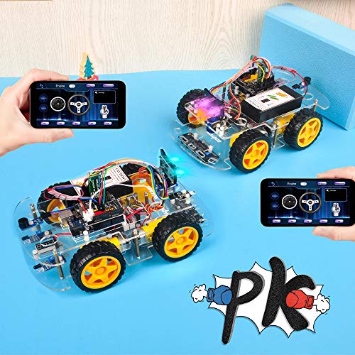 OSOYOO Arduino用 アルドゥイーノ UNO 多機能 教育 ロボット カー V2.1