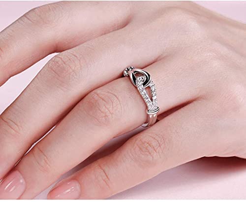 Jeulia] インフィニティ リング 指輪 リボンデザイン レディース