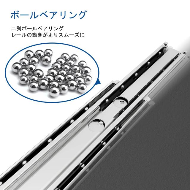 VADANIA 超重量用スライドレール 900mm Heavy Duty引き出しスライド VA2576 かんぜんな拡張ボール 左右1セット_5
