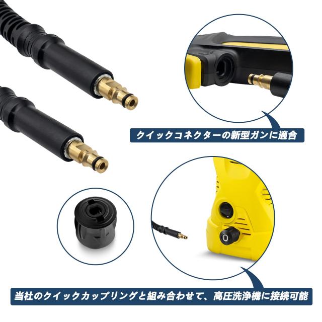 ケルヒャー高圧洗浄プレミアムフレックス高圧ホース12m K2,K3,K4,K5