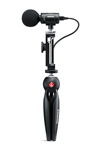 SHURE MV88+ ビデオキット ステレオコンデンサーマイク MV88+DIG-VIDKIT USB接続 USB-C スマホ ステレオ 配信 ストリーミング YouTube 撮