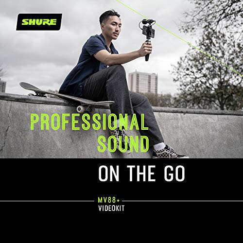 SHURE MV88+ ビデオキット ステレオコンデンサーマイク MV88+DIG-VIDKIT USB接続 USB-C スマホ ステレオ 配信 ストリーミング YouTube 撮
