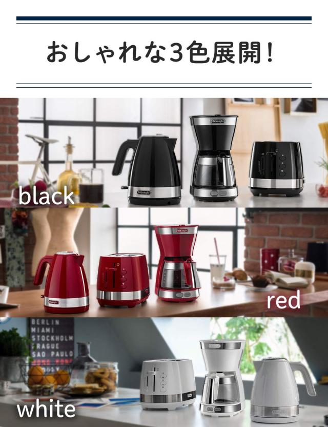 DeLonghi(デロンギ) De’Longhiドリップコーヒーメーカー アクティブ ICM12011J-W レギュラーコーヒー 5杯用 ペーパーレスフィルター [ト_6
