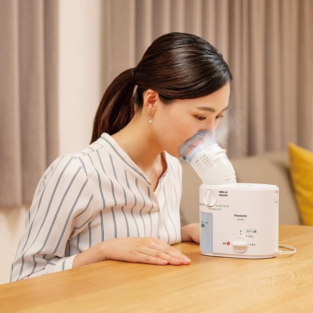 パナソニック スチーム吸入器 約43℃スチーム のど・鼻ケア ホワイト EW-KA65-W_1