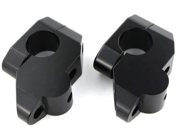 オートバイハンドルバー ライザー ハンドルポストφ22mm/22.2mmバー汎用