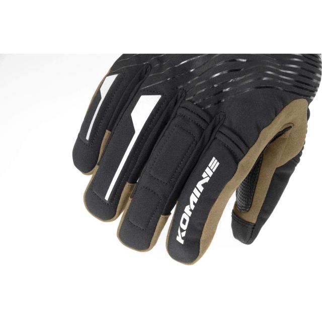 コミネ(KOMINE) バイク用 デュアルヒートプロテクトエレクトリックグローブ ブラック/レッド XL EK-215 13072 秋冬春向け 防水 防寒 電熱