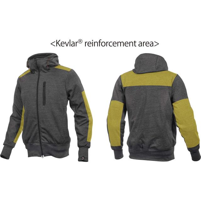 [KOMINE] バイク用 プロテクトKVパーカー JK-604 1290 秋冬春向け プロテクター CE規格レベル2 07-604 メンズ Olive XS_3