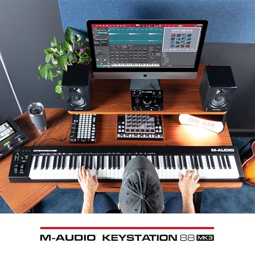 M-Audio 88鍵USB MIDIセミウェイト・キーボード バーチャルシンセ、DAWパラメーターコントロールが可能 Keystation 88MK3
