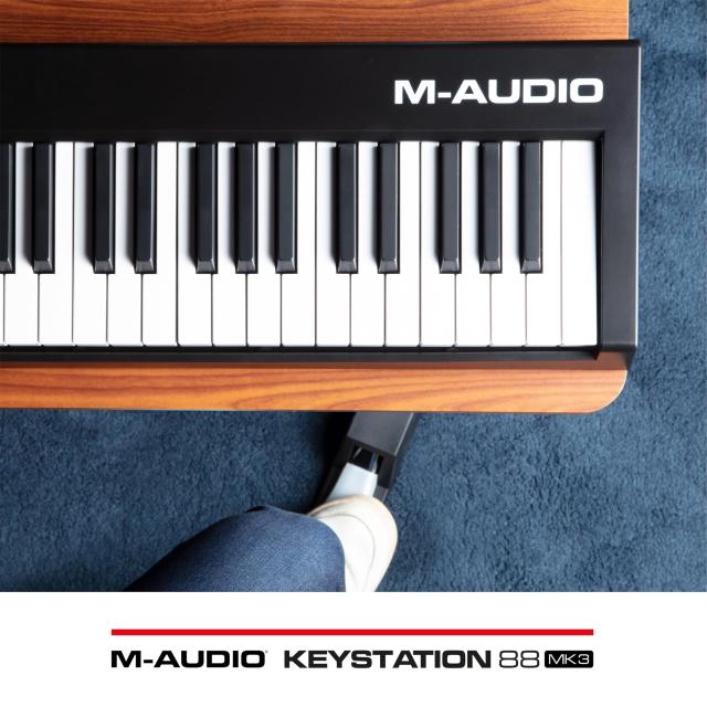 M-Audio 88鍵USB MIDIセミウェイト・キーボード バーチャルシンセ、DAWパラメーターコントロールが可能 Keystation 88MK3