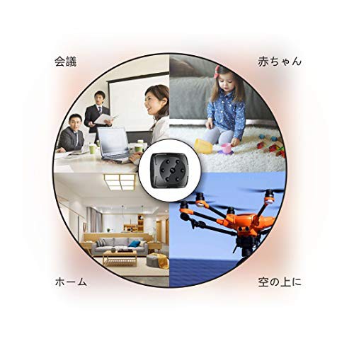超小型ミニカメラ、1080P スパイカメラ、赤外線暗視機能付き