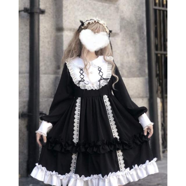 SSUPTEMBER？] ワンピース ロリータ 長袖 ロリータ服 ゴスロリ 