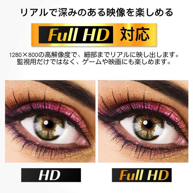 Eyoyo 10.1インチ 液晶 小型 モニター IPS 1280*800 全視野 サブ ディスプレイ スピーカー内蔵HDMI VGA BNC AV 多様接続 モバイル モニタ_2
