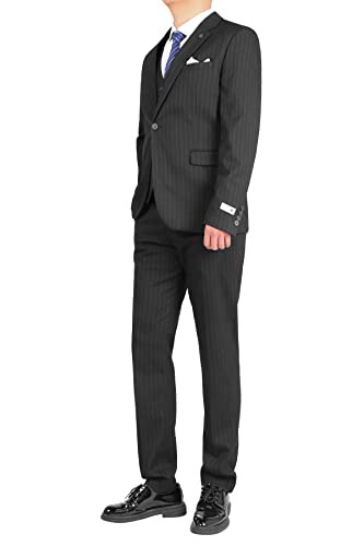 FOMANSH] スーツ メンズ スリーピース ビジネススーツ 1つボタン