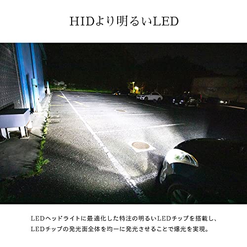 HID屋 H8 H11 H16 LED ヘッドライト フォグランプ28400cd(カンデラ) 爆光 ホワイト 6500k 車検対応 12V 24V ドライバー内蔵 簡単取付 iシ_3