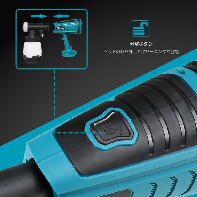 lingyue コードレススプレーガン本体のみ マキタ 18V バッテリー lingyue コードレススプレーガン本体のみ マキタ 18V バッテリー