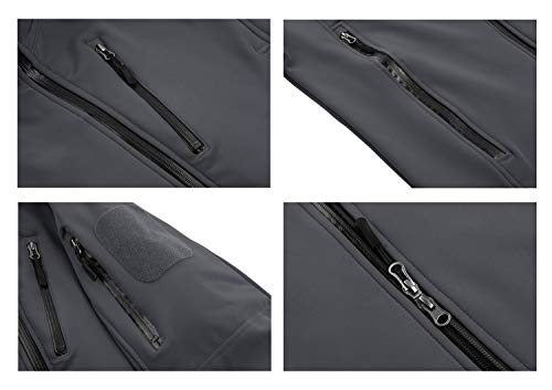 KEFITEVD] タクティカルジャケット メンズ 登山ジャケット ソフト