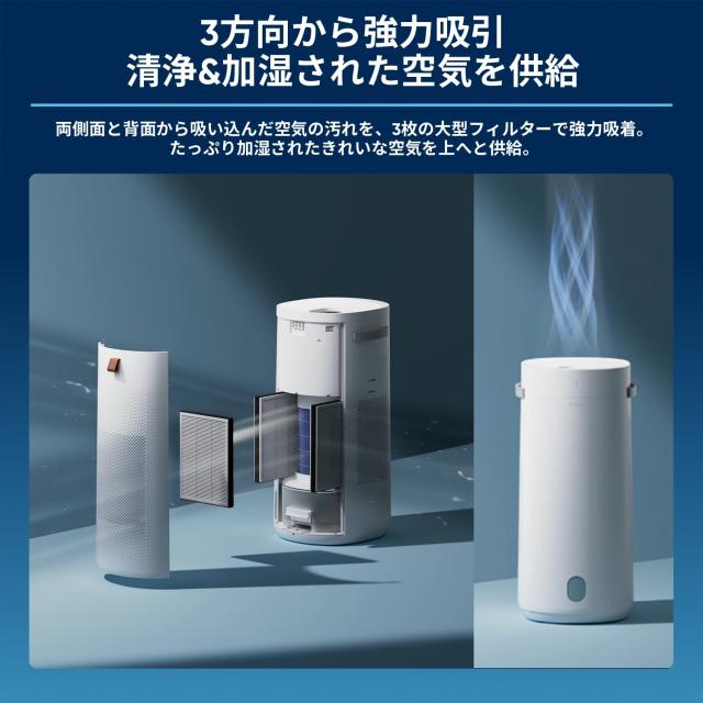 ブルーエア 加湿 空気清浄機 2-in-1 DH3i 上から給水 タンク容量 約