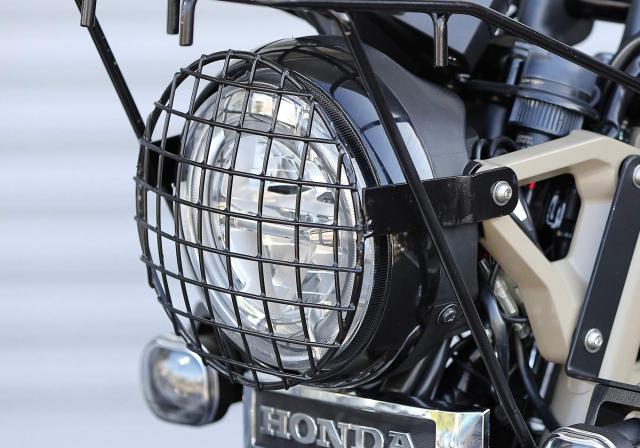 キジマ (kijima) バイク バイクパーツ ストーンガード ヘッドライトストーンガード CT125ハンターカブ(JA55/JA65) スチール製ブラック仕_1
