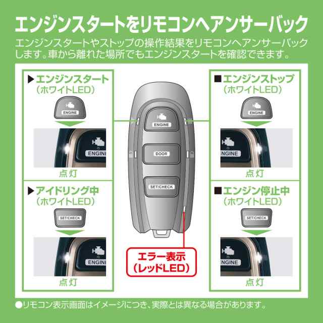 カーメイト(CARMATE)  エンジンスターター アンサーバック 機能搭載 アンテナ内蔵型 TE-W5200Aの通販は