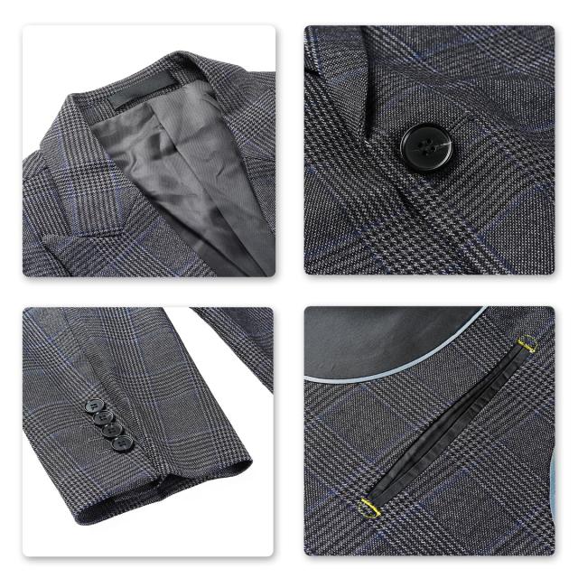 YFFUSHI] スーツ メンズ ビジネス スリーピース 2つボタン ストライプ