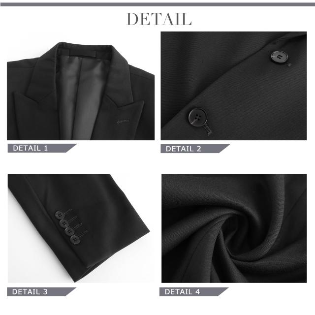 YFFUSHI] スーツ メンズ ビジネス スリーピース 大きいサイズ 2つ