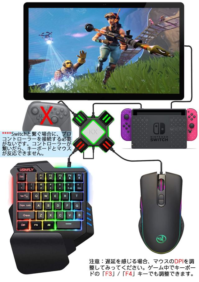 ELECOM - フォートナイト　スイッチ　エレコム　ゲーミングキーボード　キーマウ ELECOM - フォートナイト スイッチ エレコム ゲーミング