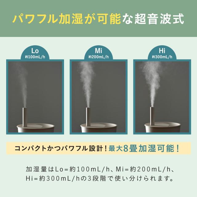 BRUNO ブルーノ 超音波 アロマ加湿器 POT MIST グレージュ BOE078-GRG_3