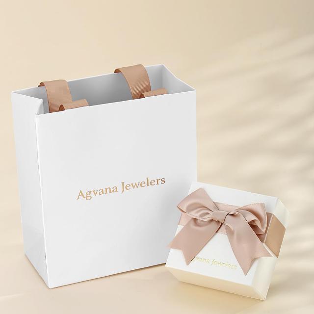 Agvana シトリン ネックレス レディース 天然 石 11月 誕生石 しずく