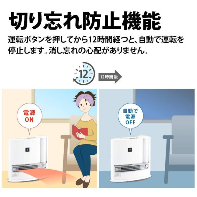 シャープ 加湿 セラミックファンヒーター 暖房 6(8)畳/加湿 8.5(14)畳 