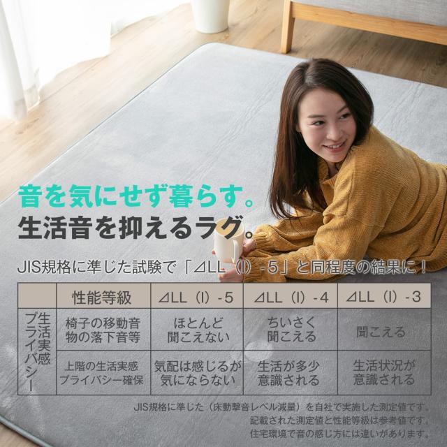 Colorsroom カーペット ラグ 極厚25mm 200×250cm 約3畳 クッションラグ 防音 厚手 撥水加工 防ダニ 抗菌 防臭 低ホルム もちもち ふわっ_1