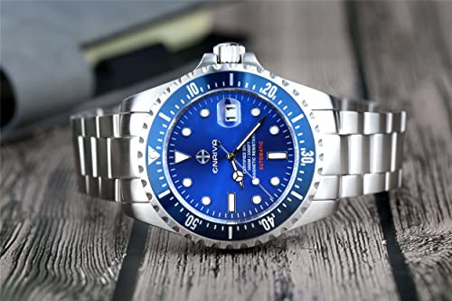 ENRIVA ダイバーズウォッチ 自動巻き腕時計 オートマティック 日付表示 100ATM