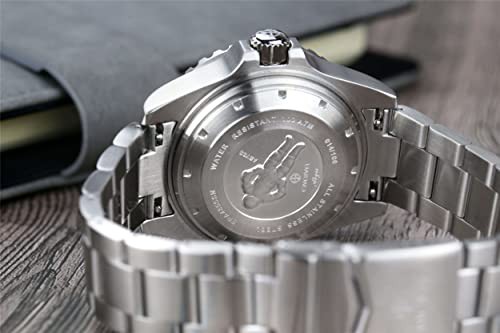 ENRIVA ダイバーズウォッチ 自動巻き腕時計 オートマティック 日付表示 100ATM